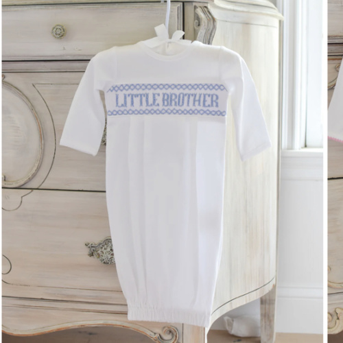 Little Brother Smocked Gown
