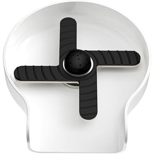 HGN Glass Rinser for Kitchen Sinks,Stainless Steel Sink Cup Washer,Cup Rinser Bar Cup Cleaner Sink Attachment (White)