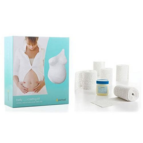 DIY Belly Casting Kit Mold, Expecting Mom Pregnancy Keepsake, White
