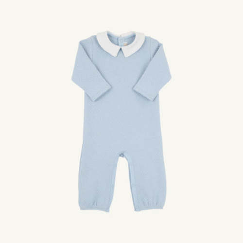 Potter Playsuit - Buckhead Blue with Worth Avenue White