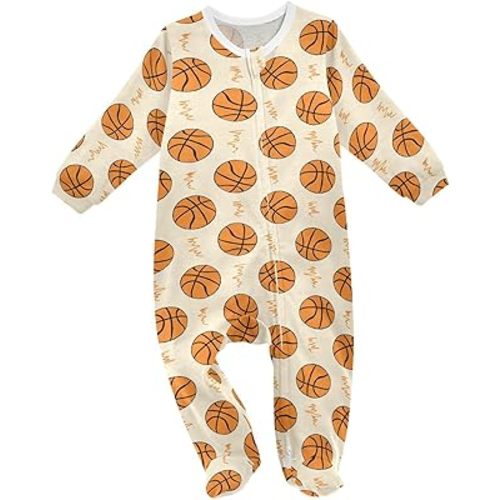 Baby One-Piece Footies Newborn Rompers Cotton Footed Pjs for Sleep Play Boys Girls 0-24M