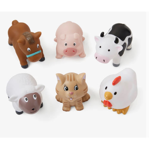 Barnyard Party Squirtie Baby Bath Toys – Elegant Baby