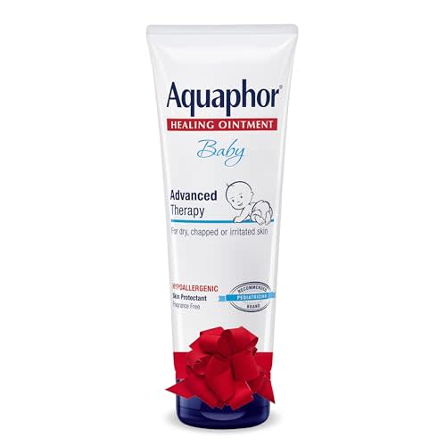 Aquaphor Baby Healing Ointment Advanced Therapy Skin Protectant, Dry Skin and Diaper Rash Ointment, 7 Oz Tube