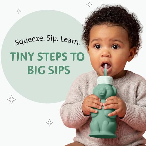 Honey Bear Straw Cup- Green