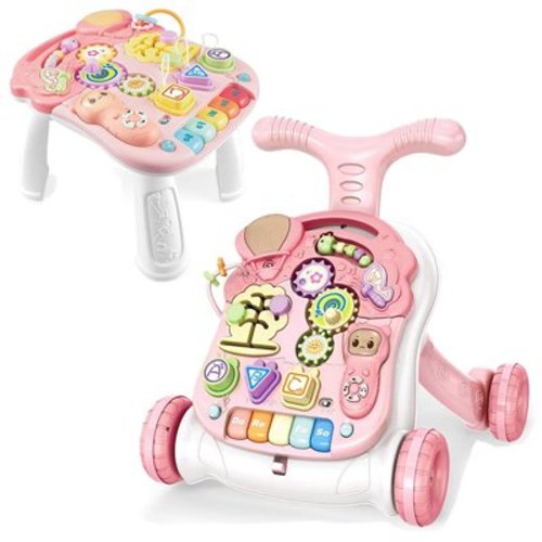 Ealing Baby Walker,2 in1 Sit-to-Stand  Learning Walker Activity Center, Toddler Infant Early Push Walkering Toys  for Boys and Girls