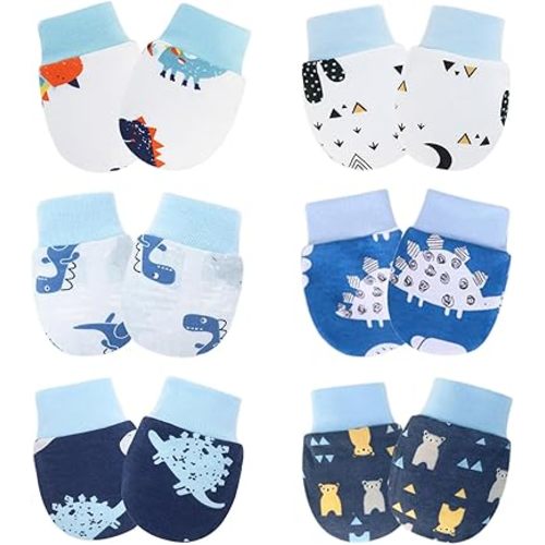 Baby Mittens No Scratch Mittens Infant Soft Gloves Mittens for 0-6 Months Boys Girls