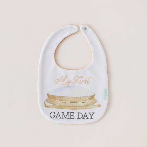My First Game Day - Saints Organic Cotton Baby Bib