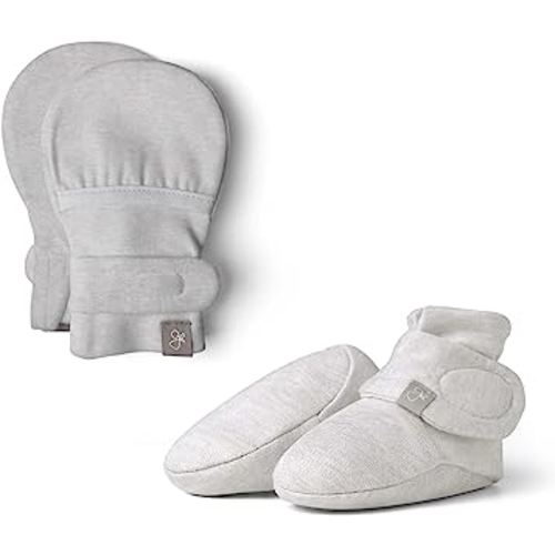 goumikids Stay-On Mitts and Boots Bundle, Storm Gray, 0-3 Months