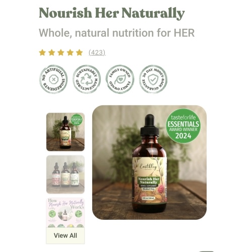 Nourish Her Naturally | Daily Herbal Multivitamin for Women | Natural Wellness | Earthley | Earthley Wellness