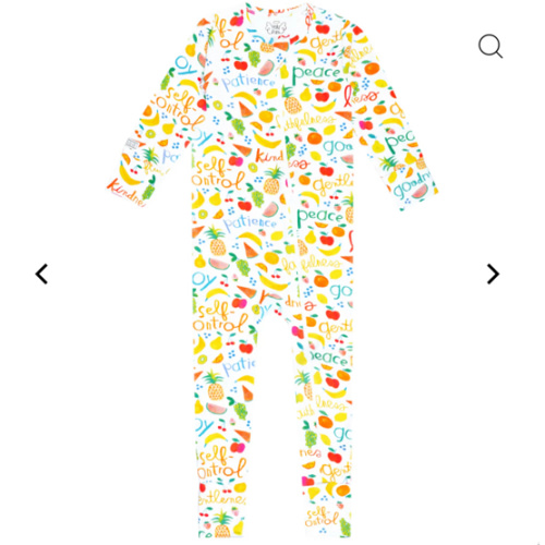 Fruit of the Spirit PJ Footless Onesie Bamboo – Holy Pals