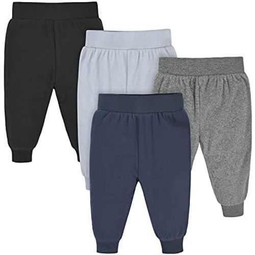 12 MONTHS - Gerber Baby Boys 4-Pack Microfleece Sweatpants