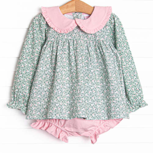 Path to the Primrose Collared Diaper Set, Green – Stitchy Fish