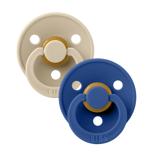 Colour Pacifiers 2 Pack - Vanilla/Cornflower