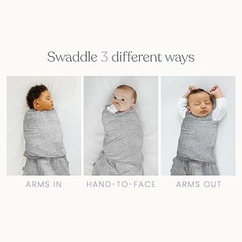 HALO Micro-Fleece Sleepsack Swaddle, 3-Way Adjustable Swaddle Blanket, TOG 3.0, Gingham Blue, Newborn, 0-3 Months