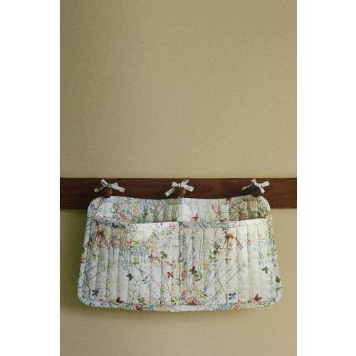 QUILTED COTTON STORAGE POCKET