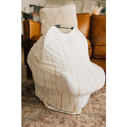 Nursing + Car Seat Cover, Ivory Tie Dye – Ben+James