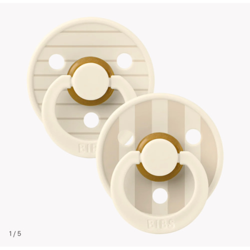 STUDIO Colour Pacifiers 2 Pack Pin - Ivory Vanilla Mix