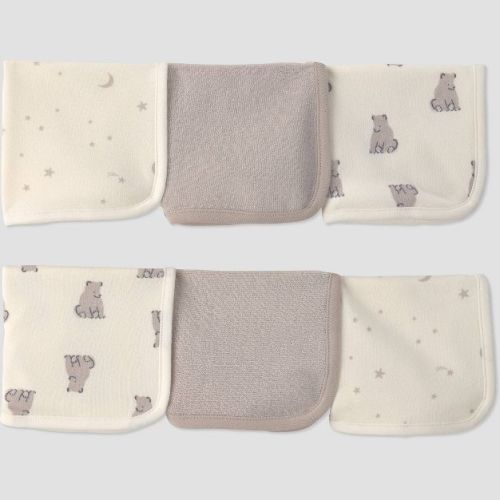 Carter's Just One You® Baby 6pk Washcloth - Brown Bear