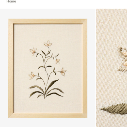 Embroidered Pixie Flowers