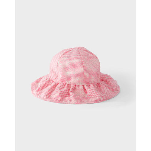 Bright Pink Baby Gingham Sunhat | Best&Less™ Online