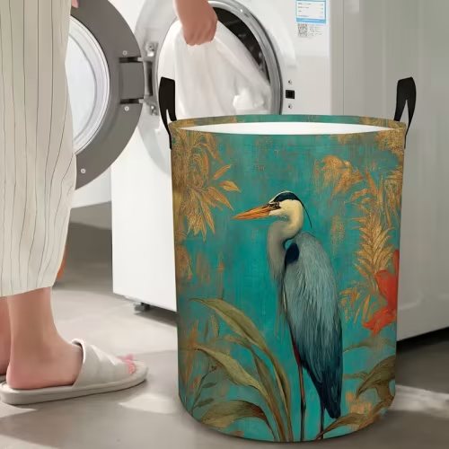 1pc vintage round laundry basket storage bucket - Temu