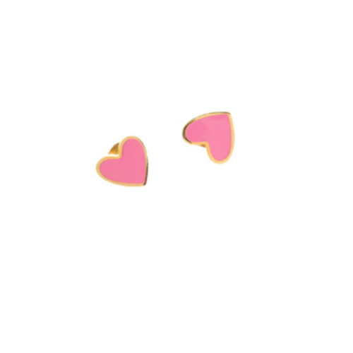 Enamel Heart Stud Earring – Pip Pop Post