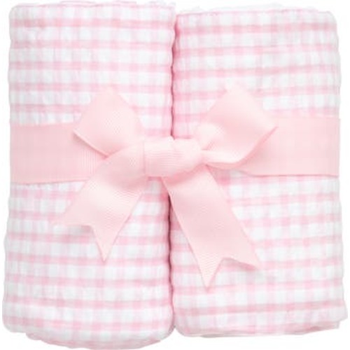 Big Check Set of Two Burp Cloths