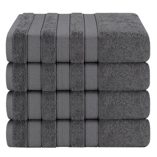 American Soft Linen 4 Piece 100% Cotton Salem Bath Towel Set
