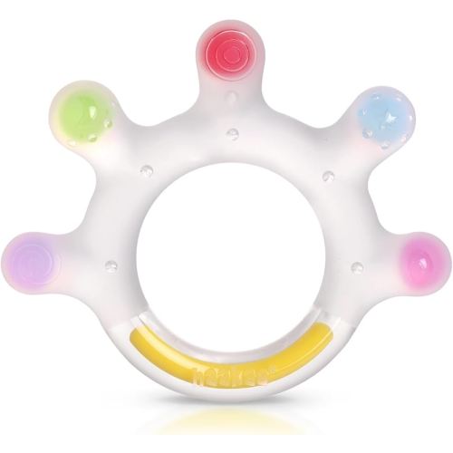 Haakaa Silicone Palm Teether, Baby Teething Toys, Food Grade Silicone Teethers for Babies 0-6 Months/6-12 Months, BPA Free Teething Relief Baby Chew Toys