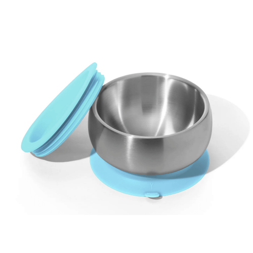 Avanchy | Stainless Steel Baby Bowls - BLW Suction Infant Feeding Bowl