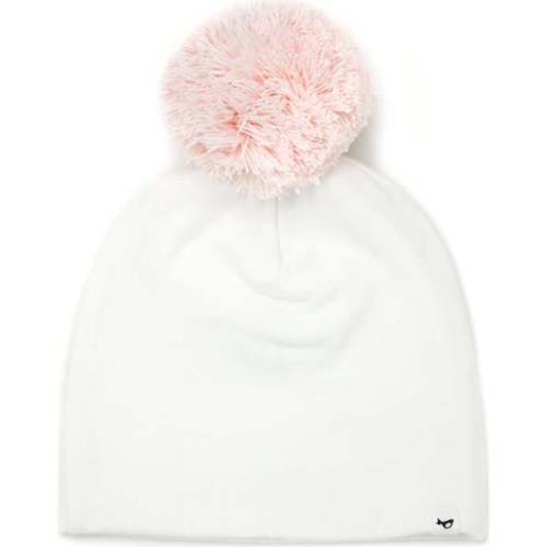 Pale Pink Pom Hat, Cream - Oh Baby! | Maisonette