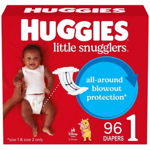 Huggies Little Snugglers Diapers - Size 1 - 96ct