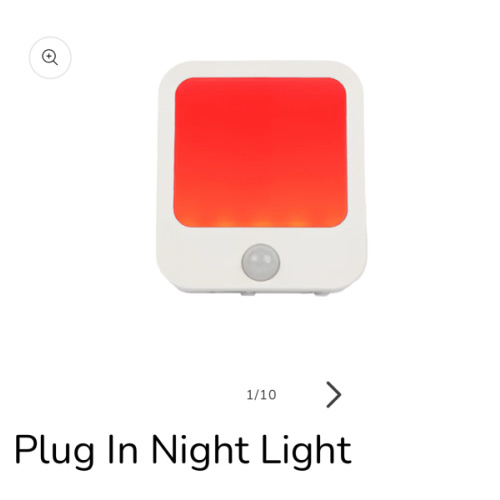 Plug In Night Light | Pure Red Light | BON CHARGE – Bon Charge