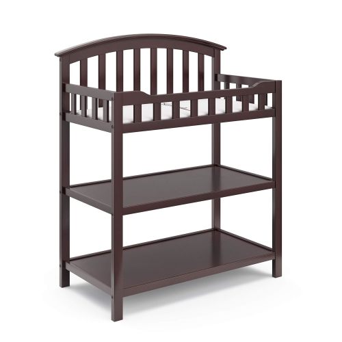 Graco Changing Table with Water-Resistant Changing Pad (Espresso) – GREENGUARD Gold Certified, Multi Storage Nursery Changing Table for Infants and Babies - Costco