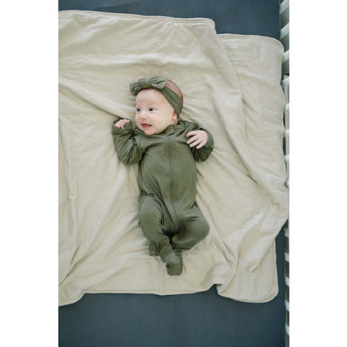 Mebie Baby Neutral Oatmeal Bamboo Quilt