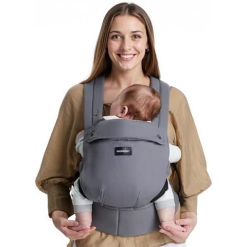 Momcozy PureHug Baby Carrier - Ergonomic, Cozy and Lightweight for 7-45 lbs
