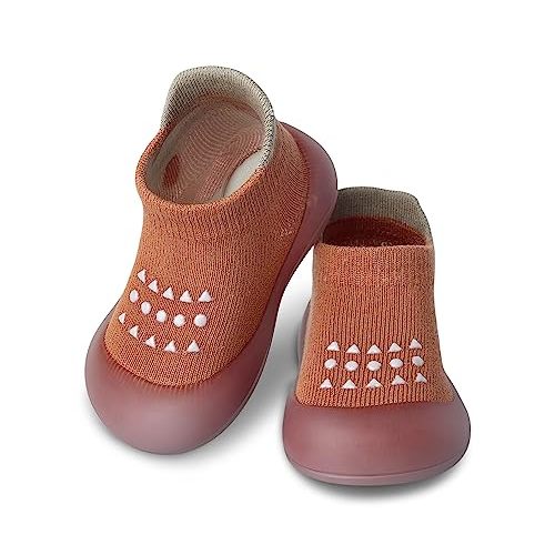 Dookeh Baby Sock Shoes Boys Girls First Walking Shoes Non-Slip Slippers Soft Sole Sneakers Toddler Infant Babygirl