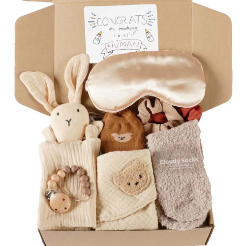 New Mom Care Package After Baby, 8Pcs New Mom Gifts Set After Birth, Postpartum Gifts for Mom, Pregnancy Gifts for First-Time Moms, Expecting Mom