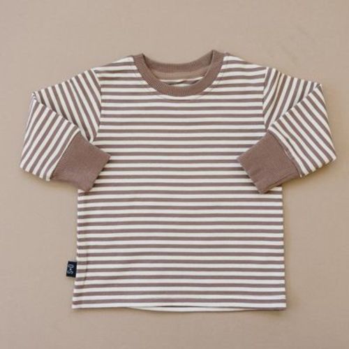 Kids Banks Striped Long Sleeve Tee Shirt - Olive + Scout