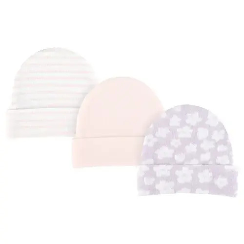 4Baby 3 Pack Beanie Pink | Baby Bunting AU