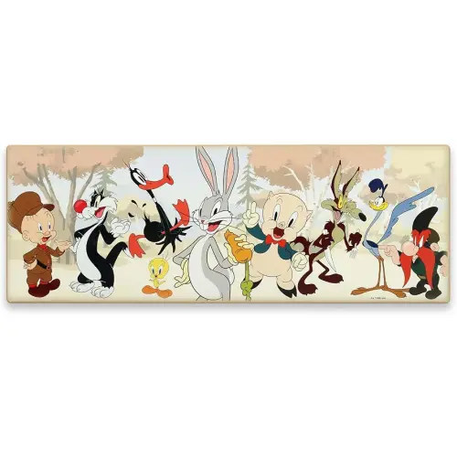 Looney Tunes Character Lineup Wood Wall Decor - Large Looney Tunes Sign for Kids' Bedroom or Movie Room