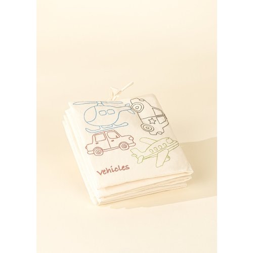 Natural Cotton Baby's First Soft Book English - VEHICLES