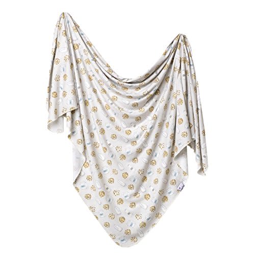 Copper Pearl Large Premium Knit Baby Swaddle Receiving Blanket Chip