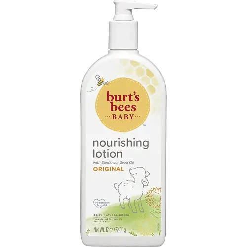 Burt's Bees Baby Lotion for Sensitive Skin, Nourishing Baby Care, Non-Irritating, Original Scent, 12 Ounce