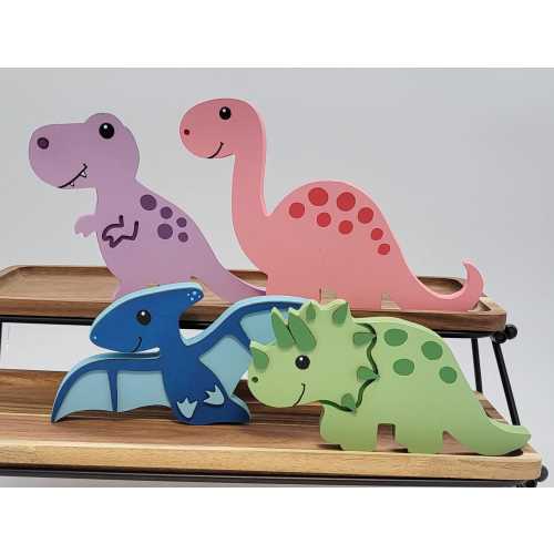 Adorable Wood Dinosaurs