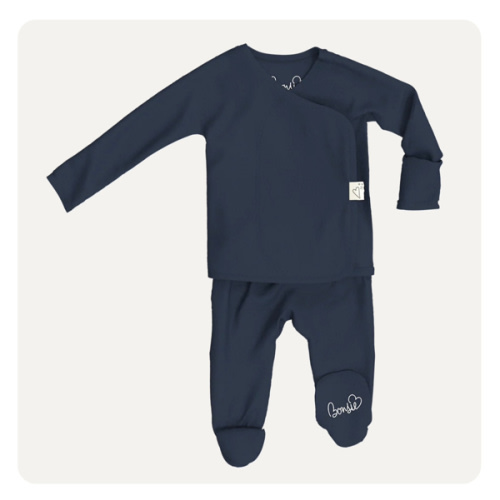 Footie - Midnight Blue – Bonsie Skin to Skin Babywear