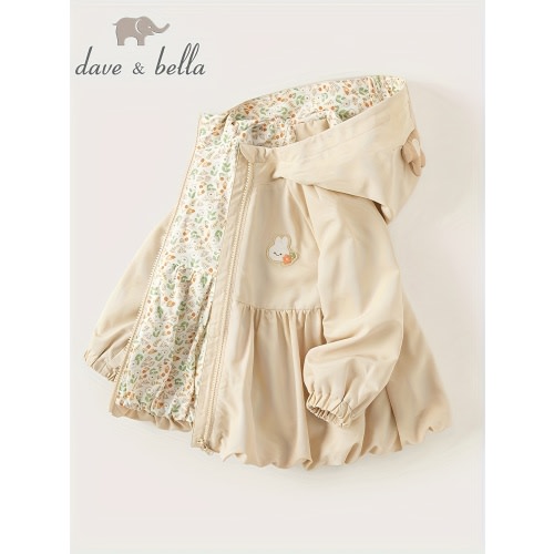 David Bella Girls' Hooded Jacket, New Autumn Style for 2024, Outerwear for.