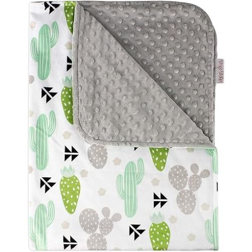 Top Tots Baby Blanket - Green Grey Cactus