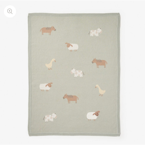 On the Farm Knit Blanket
