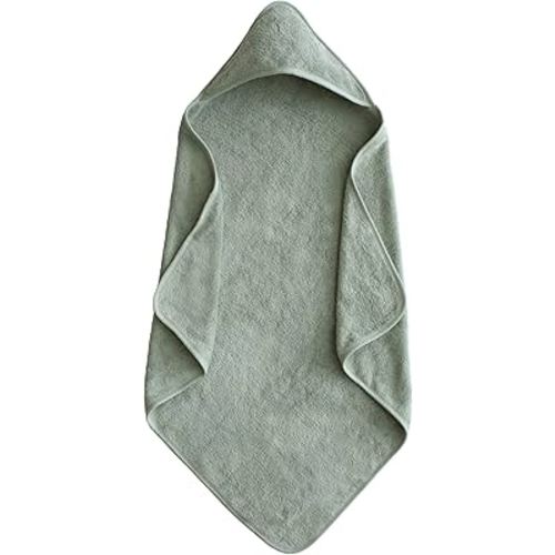 mushie Baby Hooded Towel | Organic Cotton (Moss)